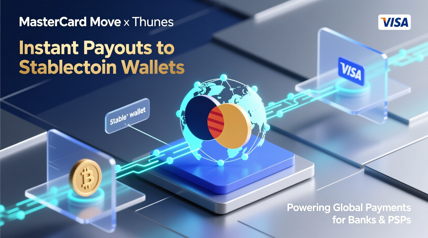 Mastercard Move taps Thunes for payouts to stablecoin wallets